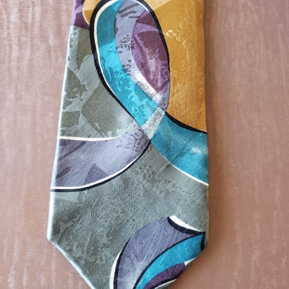 Studio 54 The Tie Rack Silk Necktie - Picture 2 of 3